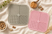 Texturas de kuduno en gris y rosa